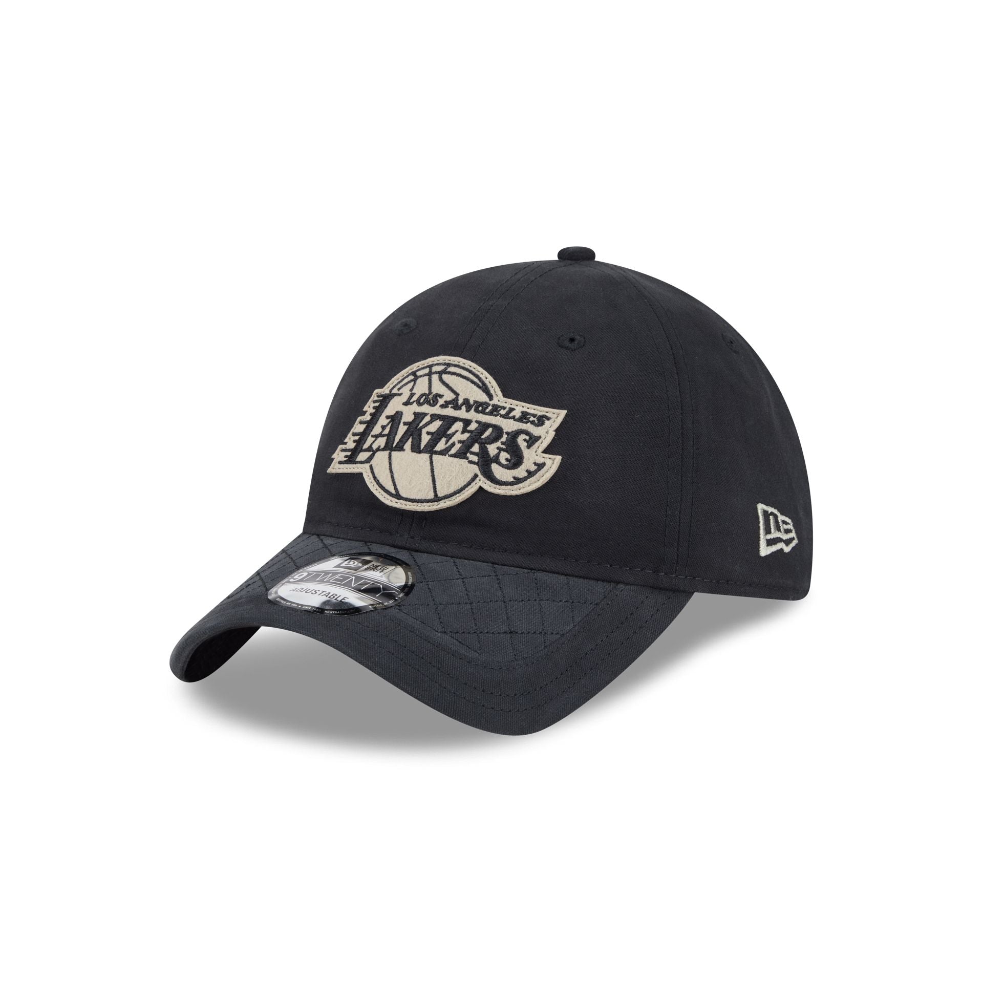 60832613_9TWENTY_LifestyleEnergy_LOSLAK_OTC_3QL Los Angeles Lakers Quilted 9TWENTY Adjustable Hat - Image 1