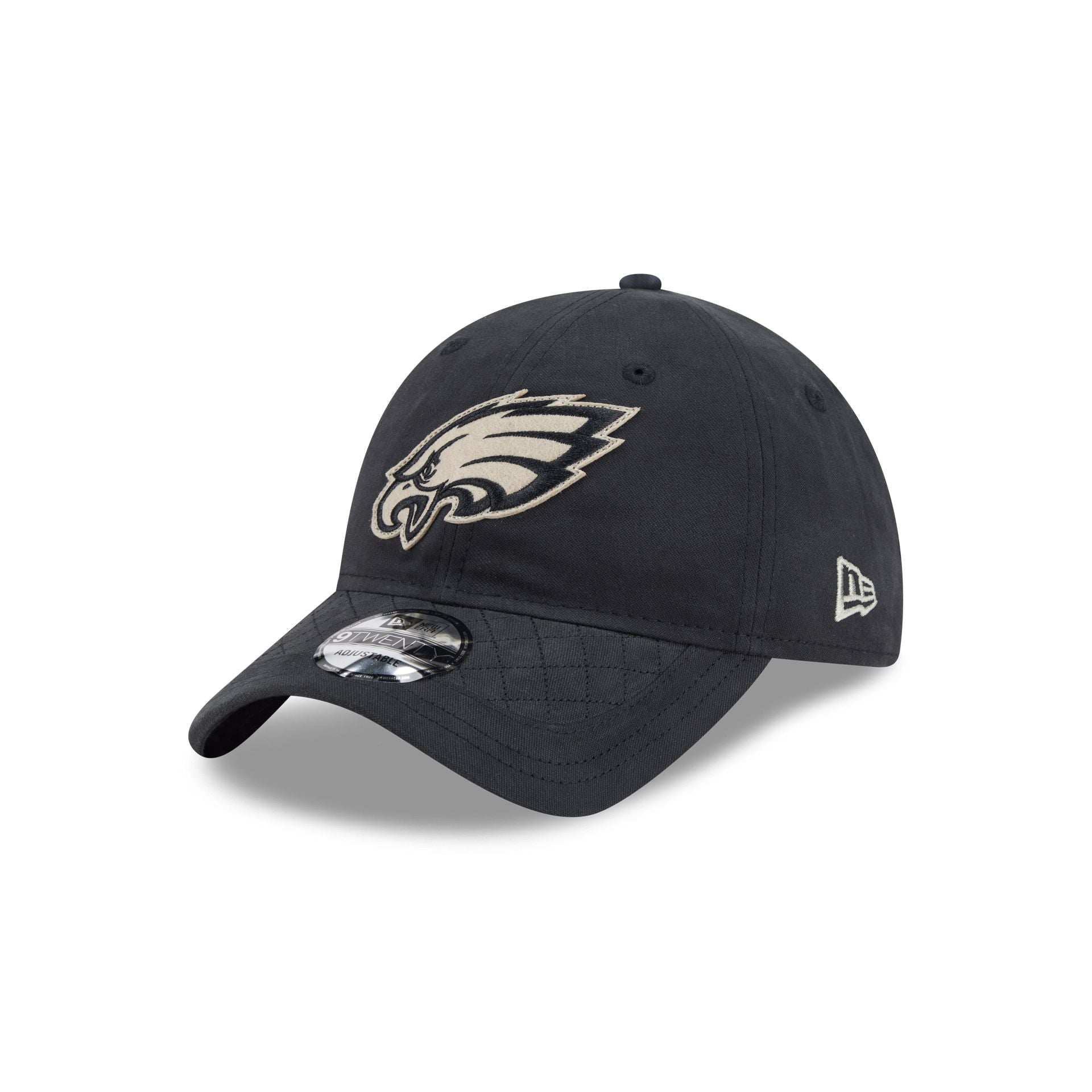 60832616_9TWENTY_LifestyleEnergy_PHIEAG_OTC_3QL Philadelphia Eagles Quilted 9TWENTY Adjustable Hat - Image 1