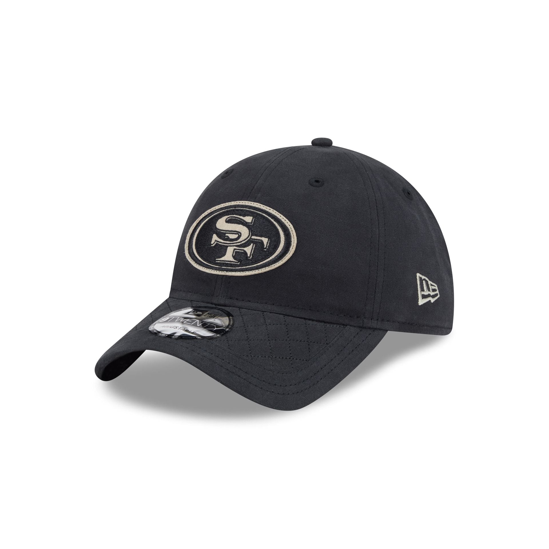 60832618_9TWENTY_LifestyleEnergy_SAF49E_OTC_3QL San Francisco 49ers Quilted 9TWENTY Adjustable Hat - Image 1