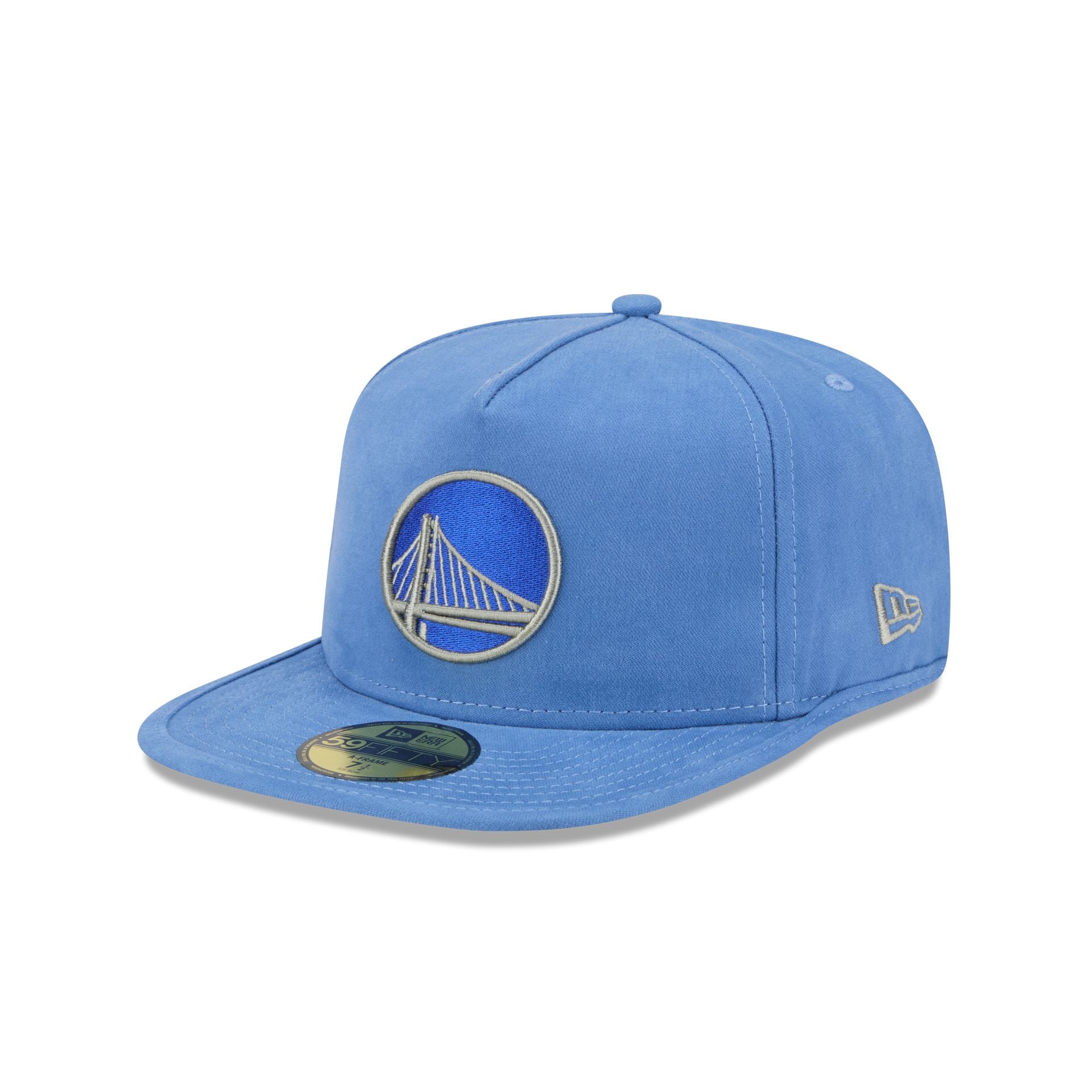 60832639_59FIFTYAF_LifestyleEnergy_GOLWAR_OTC_3QL Golden State Warriors Quilted 59FIFTY A-Frame Fitted Hat - Image 1