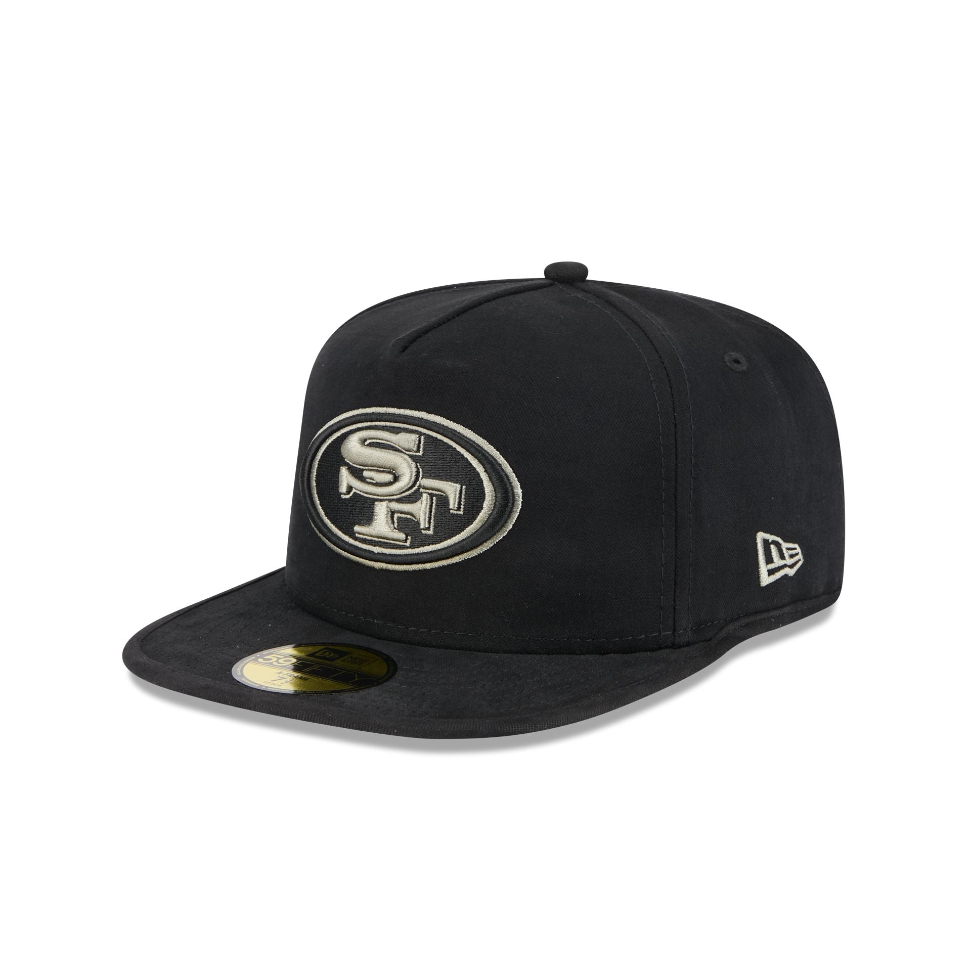 60832641_59FIFTYAF_LifestyleEnergy_SAF49E_OTC_3QL San Francisco 49ers Quilted 59FIFTY A-Frame Fitted Hat - Image 1