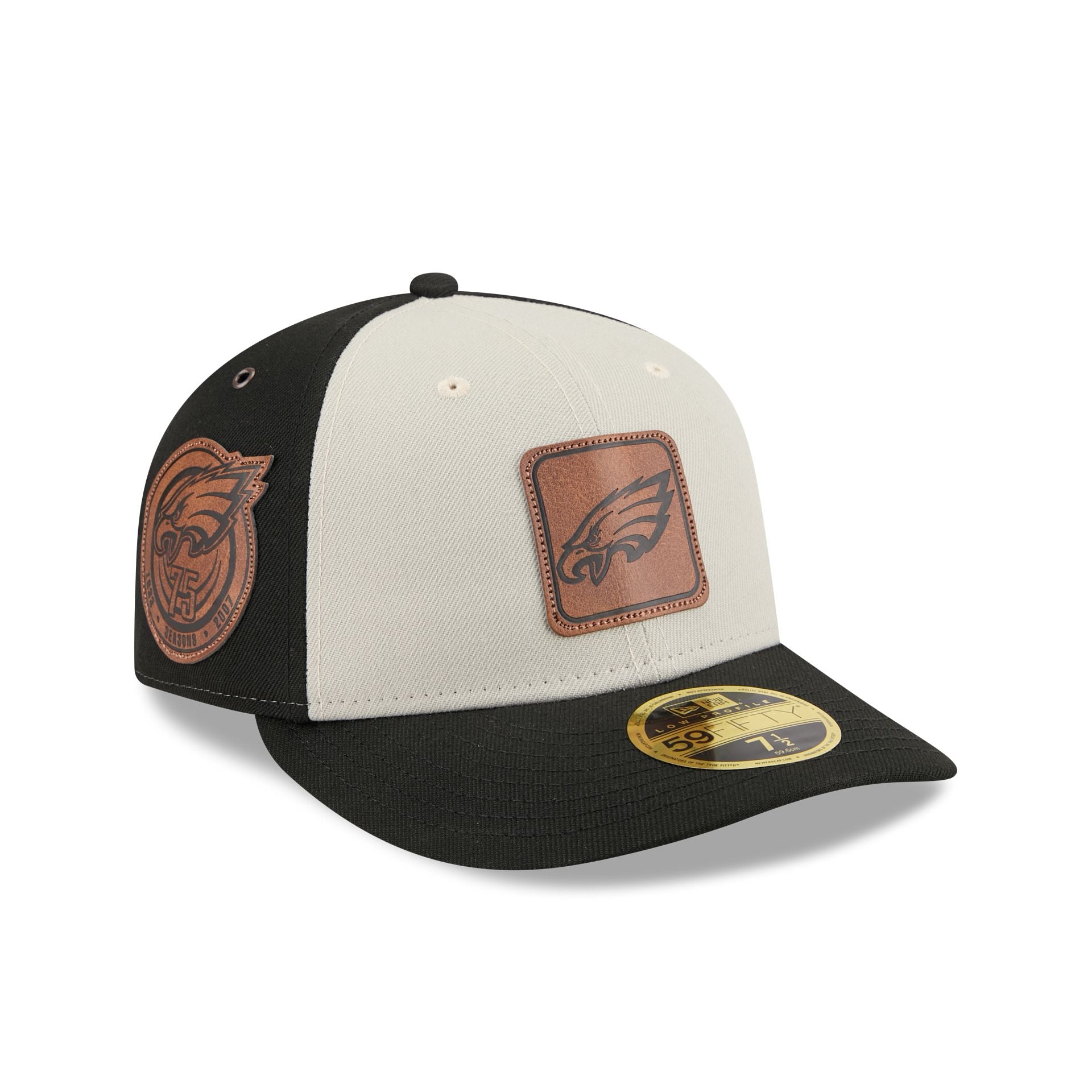60832662_LC5950_LifestyleEnergy_PHIEAG_STN_3QR Philadelphia Eagles Quilted Low Profile 59FIFTY Fitted Hat - Image 1