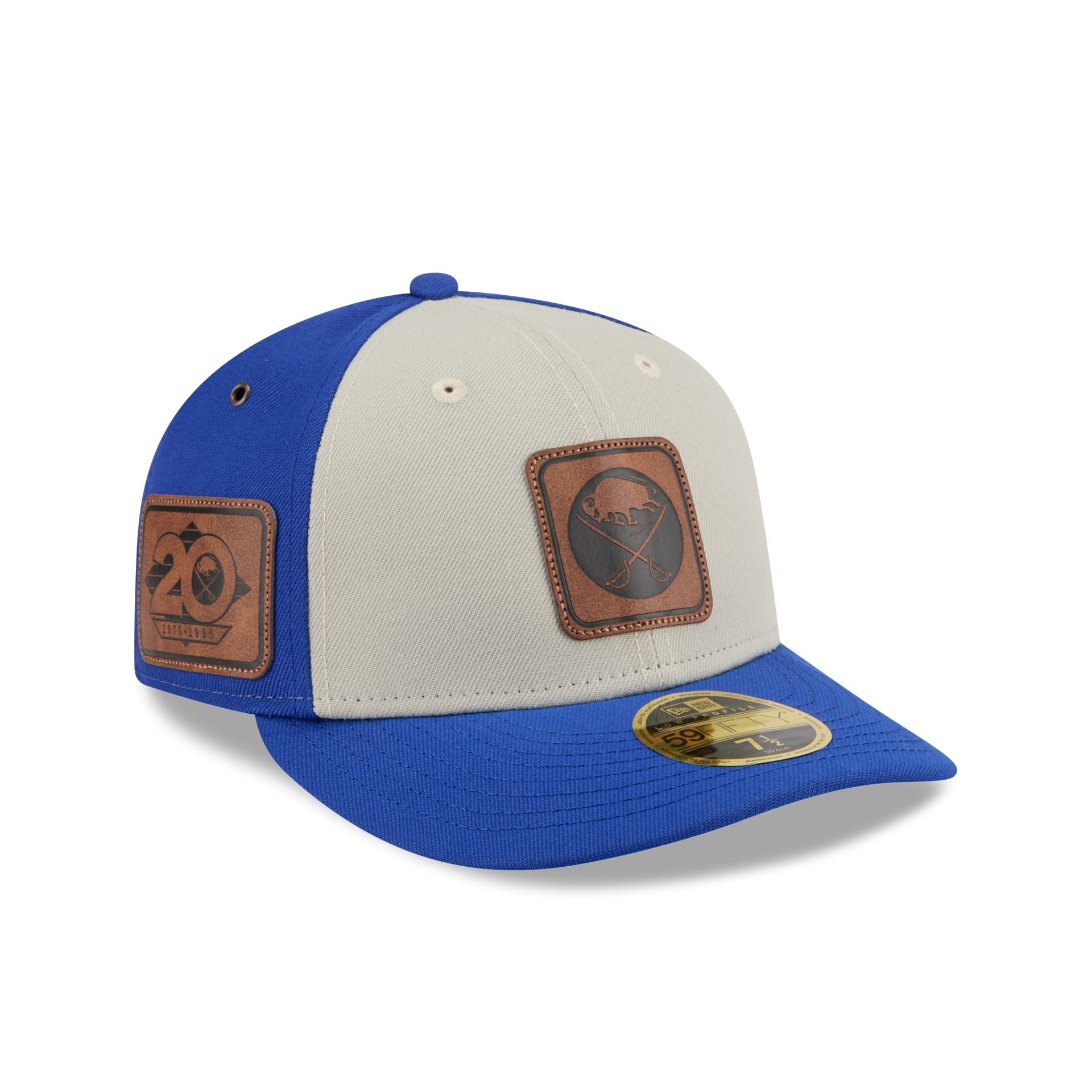 60832667_LC5950_LifestyleEnergy_BUFSAB_STN_3QR Buffalo Sabres Quilted Low Profile 59FIFTY Fitted Hat - Image 1