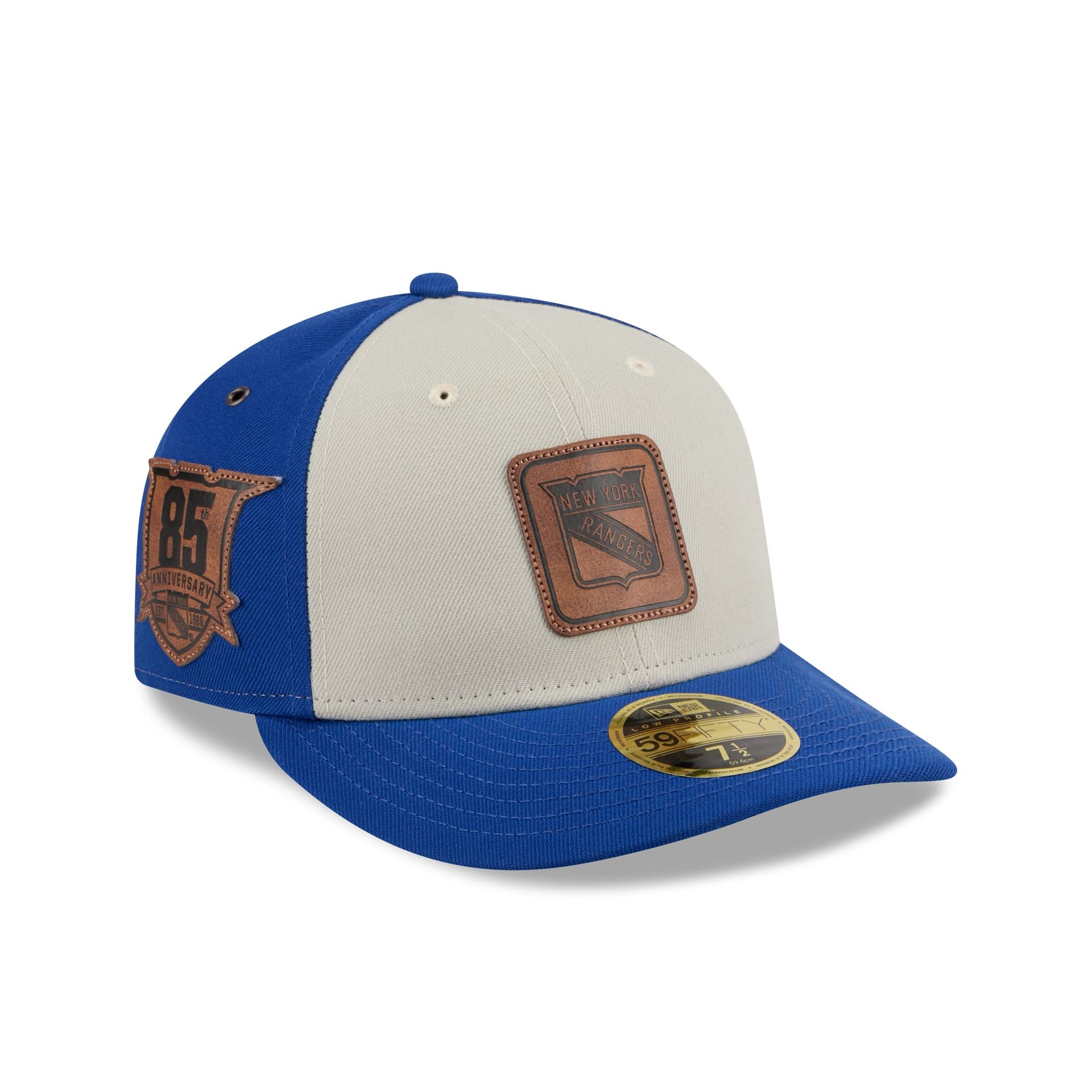 60832671_LC5950_LifestyleEnergy_NEYRAN_STN_3QR New York Rangers Quilted Low Profile 59FIFTY Fitted Hat - Image 1