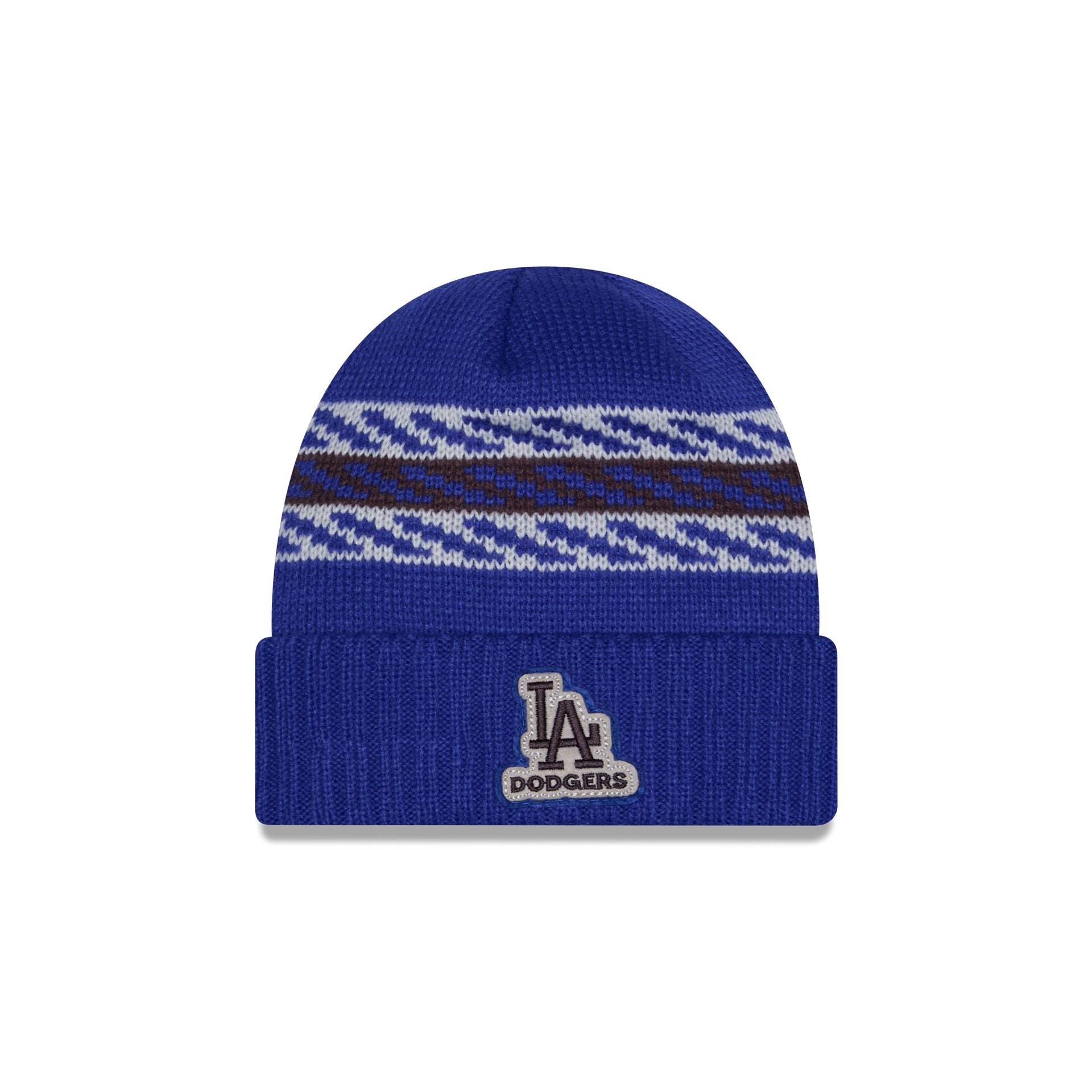 60832701_KNIT_LifestyleEnergy_LOSDOD_OTC_F Los Angeles Dodgers Quilted Cuff Knit Hat - Image 1