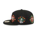 Baltimore Orioles Day of the Dead Skull & Flowers 59FIFTY Fitted Hat - Image 5