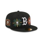 Boston Red Sox Day of the Dead Skull & Flowers 59FIFTY Fitted Hat
