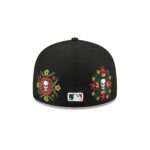 Chicago Cubs Day of the Dead Skull & Flowers 59FIFTY Fitted Hat - Image 6