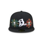Bravos de León Day of the Dead Skull & Flowers 59FIFTY Fitted Hat - Image 2
