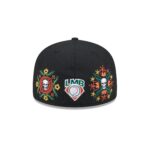 Bravos de León Day of the Dead Skull & Flowers 59FIFTY Fitted Hat - Image 6