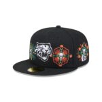 Tigres de Quintana Roo Day of the Dead Skull & Flowers 59FIFTY Fitted Hat - Image 3