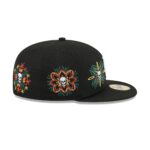 New York Mets Day of the Dead Skull & Flowers 59FIFTY Fitted Hat - Image 4