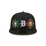 Detroit Tigers Day of the Dead Skull & Flowers 59FIFTY Fitted Hat - Image 2