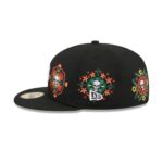 Detroit Tigers Day of the Dead Skull & Flowers 59FIFTY Fitted Hat - Image 5