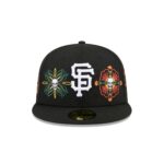 San Francisco Giants Day of the Dead Skull & Flowers 59FIFTY Fitted Hat - Image 2