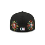 Texas Rangers Day of the Dead Skull & Flowers 59FIFTY Fitted Hat - Image 6