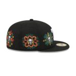 Texas Rangers Day of the Dead Skull & Flowers 59FIFTY Fitted Hat - Image 4