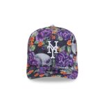 New York Mets Day of the Dead Skull & Roses 9FIFTY A-Frame Snapback - Image 2