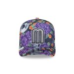 Mexico Baseball Day of the Dead Skull & Roses 9FIFTY A-Frame Snapback - Image 2