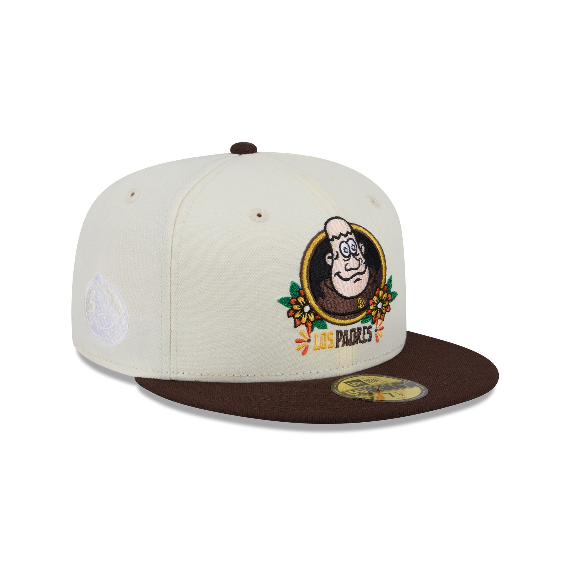 60832826_59FIFTY_LifestyleEnergy_SADPAD_OTC_3QR San Diego Padres Day of the Dead Sugar Skull Mascot 59FIFTY Fitted Hat - Image 1
