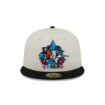 Miami Marlins Day of the Dead Sugar Skull Mascot 59FIFTY Fitted Hat - Image 2
