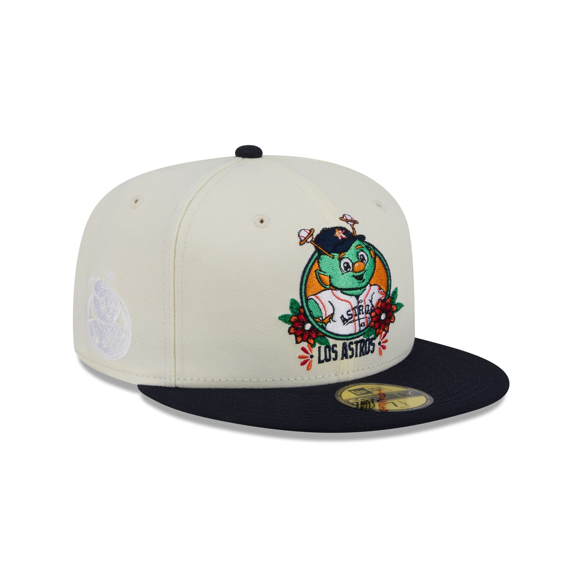 60832830_59FIFTY_LifestyleEnergy_HOUAST_OTC_3QR Houston Astros Day of the Dead Sugar Skull Mascot 59FIFTY Fitted Hat - Image 1
