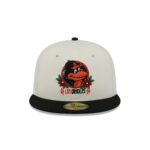 Baltimore Orioles Day of the Dead Sugar Skull Mascot 59FIFTY Fitted Hat - Image 2