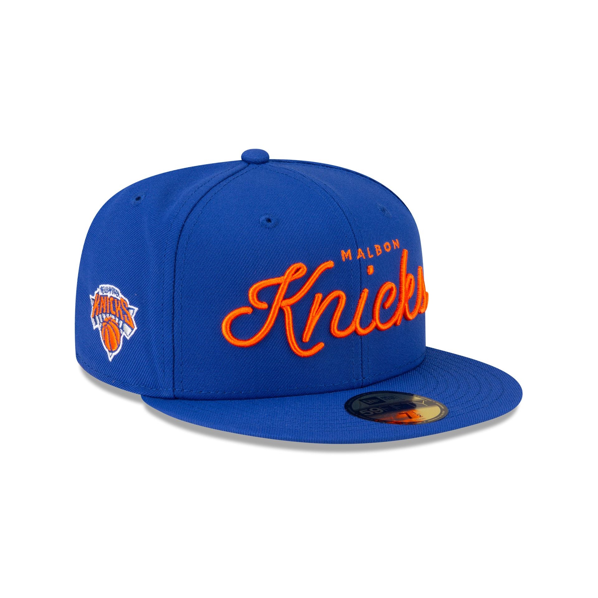 60841819_59FIFTY_MALBON_NEYKNI_BLUE_3QR-1 Malbon x New York Knicks 59FIFTY Fitted Hat - Image 1
