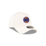 Malbon x New York Knicks Chrome White 9FORTY A-Frame Snapback Hat - Image 3