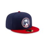 Columbus Blue Jackets Navy & Scarlet 59FIFTY Fitted Hat - Image 3