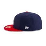 Columbus Blue Jackets Navy & Scarlet 59FIFTY Fitted Hat - Image 4