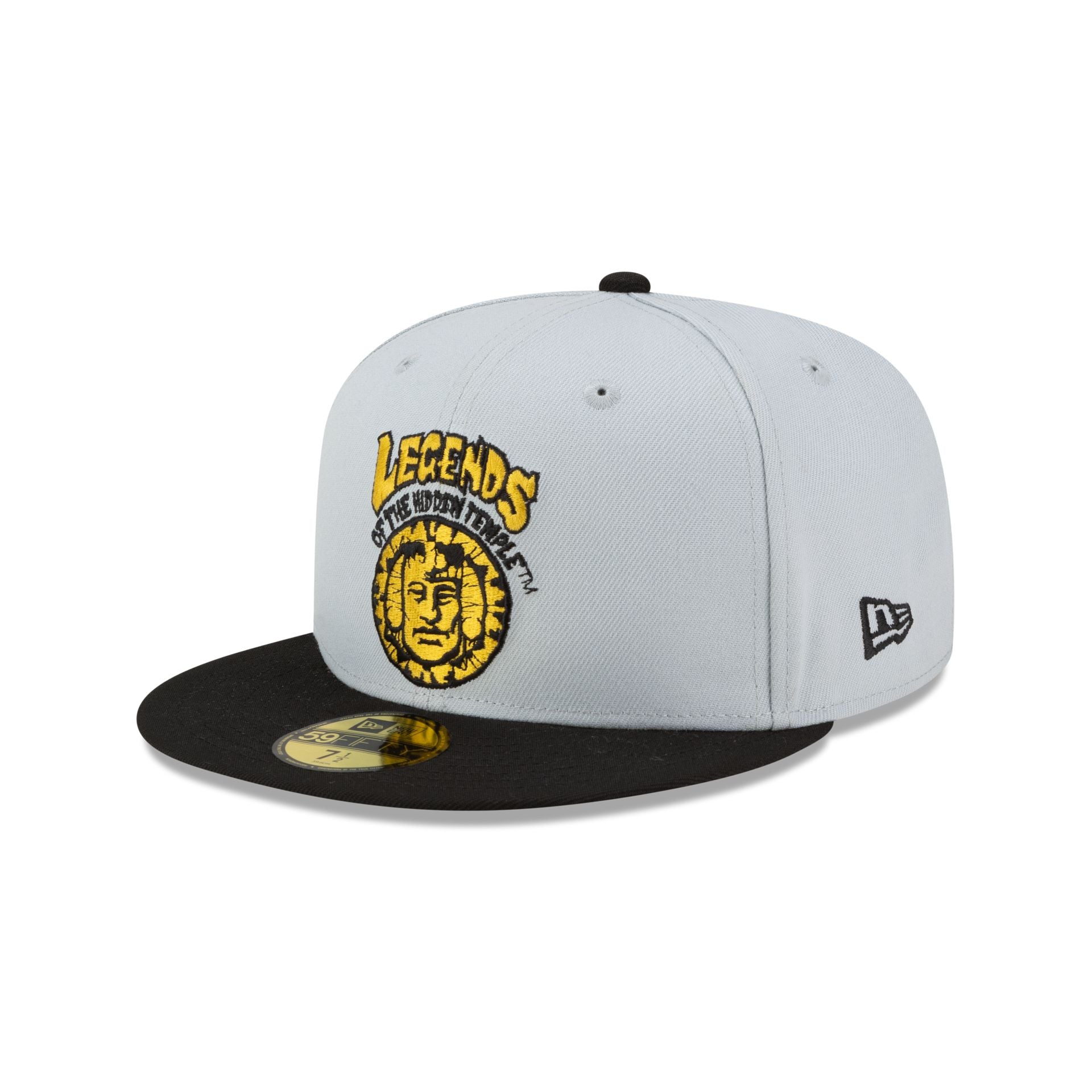 70969304_59FIFTY_ENTERTAINMENT25_LEGENDSOFTHEHIDDENTEMPLE_LEGENDS_GRAY_3QL-1 Legends of the Hidden Temple 59FIFTY Fitted Hat - Image 1