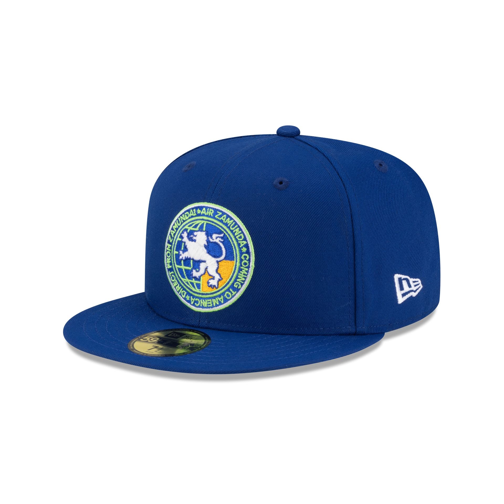70969385_59FIFTY_AUG_GCP25_CTA_BLUE_3QL Coming to America Air Zamunda 59FIFTY Fitted Hat - Image 1