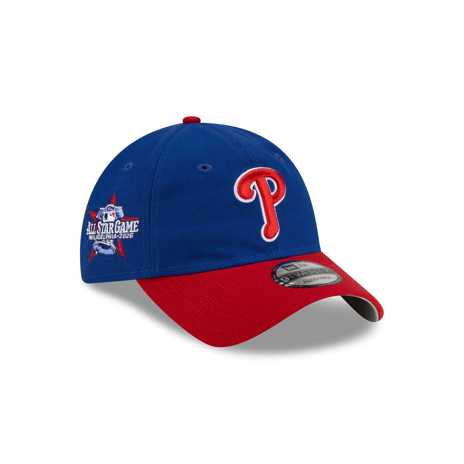 70983255_9TWENTY_MLB25_PHILLIESASG_PHIPHI_BLUE_3QR Philadelphia Phillies 2026 All-Star Game 9TWENTY Adjustable Hat - Image 1